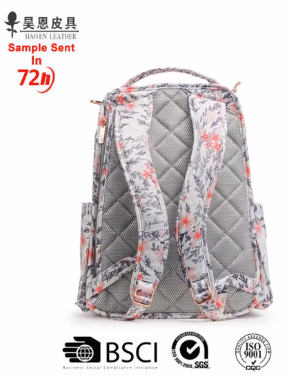 O mais novo designer de moda de nylon impresso tote múmia bolsa de fraldas de bebê para viagens