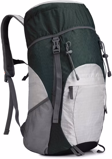 Outdoor 40L leve embalável à prova d'água para viagem, caminhada, mochila dobrável